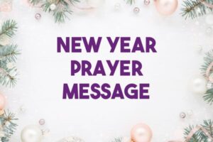 new year prayer message