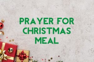 prayer for christmas meal