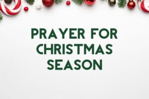 prayer for christmas season