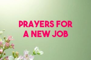 prayers for a new job