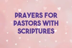 prayers for pastors with scriptures
