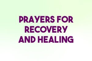 prayers for recovery and healing