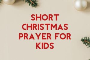 short christmas prayer for kids