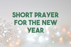 short prayer for the new year