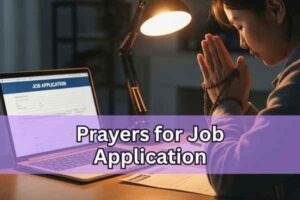 Prayers for job application