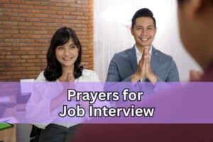 prayers for job interview