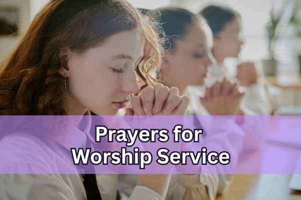 prayers for worship service